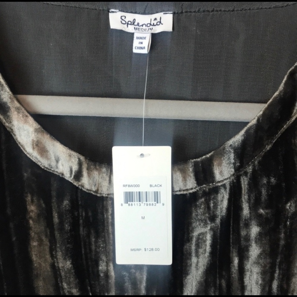 Splendid | Moonstone Velvet Top - Picture 3 of 5